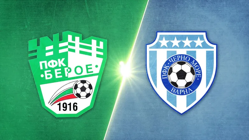 Cầu thủ của Beroe vượt qua hậu vệ Cherno More bằng kỹ thuật cá nhân tinh tế