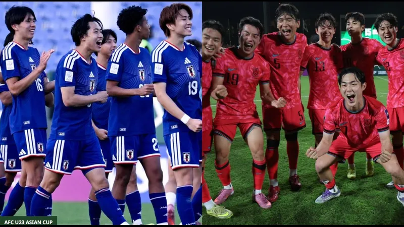 Cầu thủ U23 Nhật Bản bị phạm lỗi trong vùng cấm Cầu thủ U23 Nhật Bản bị phạm lỗi trong vùng cấm