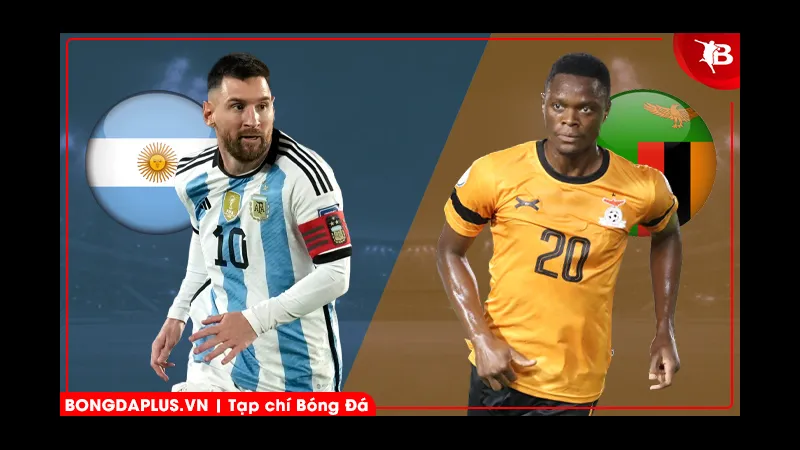 Cầu thủ Argentina và Zambia đối mặt trên sân cỏ